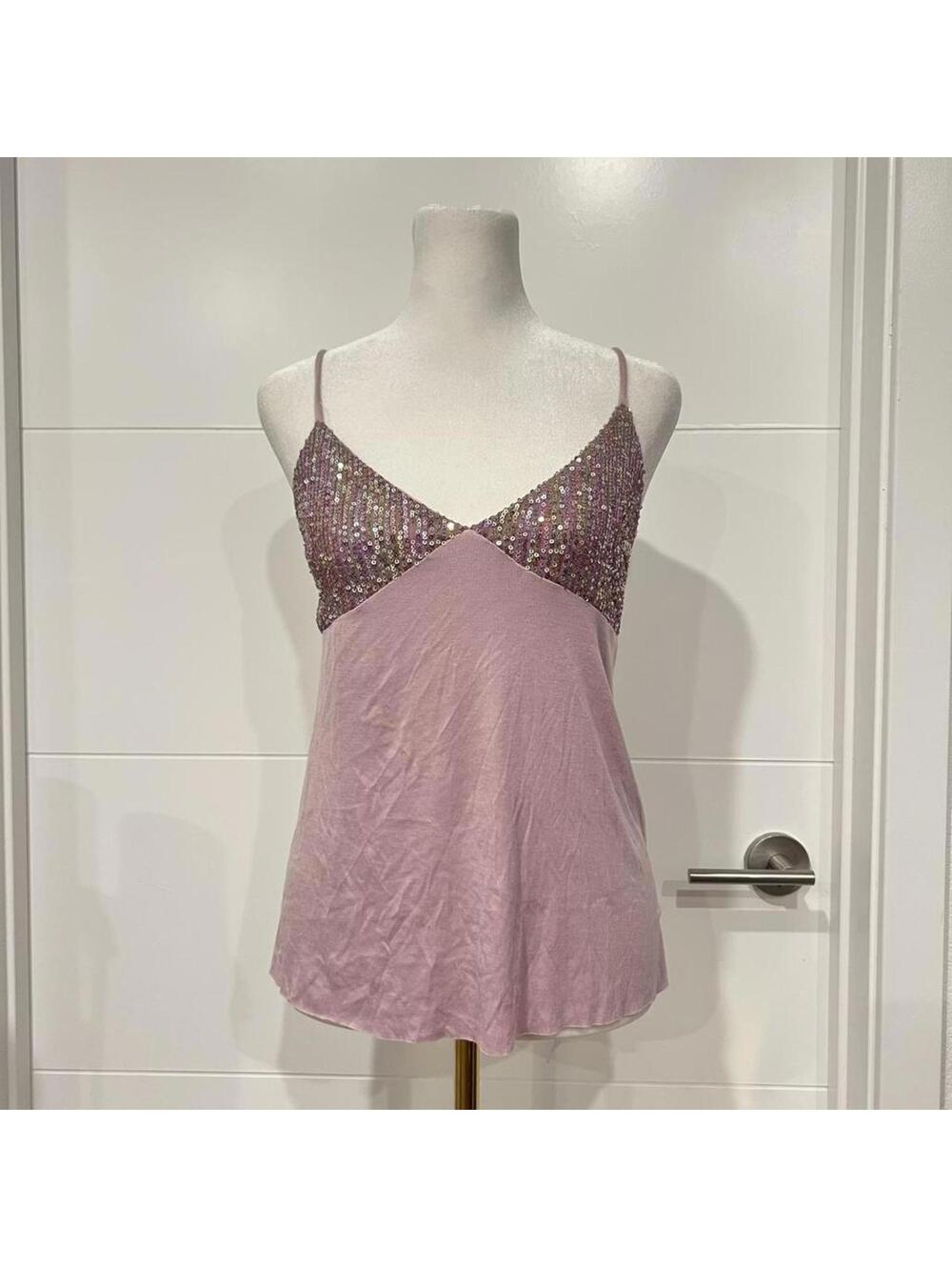 Pink/purple sequin top